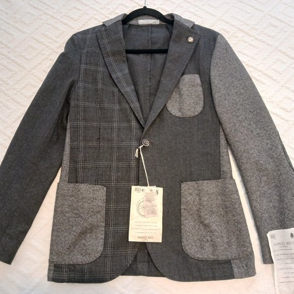NWT Manuel ritz blazer jacket color block size 46it - Picture 1 of 4